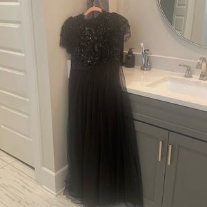 Petite ball gown beaded, comfortable as well!